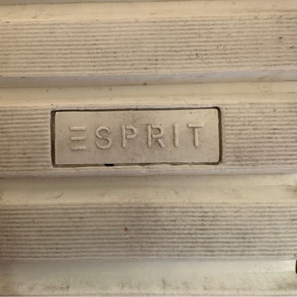 Esprit Brielle Sandals Womens Size 6.5M Brown Chestnut Cork Like Base White Heel - Picture 11 of 14